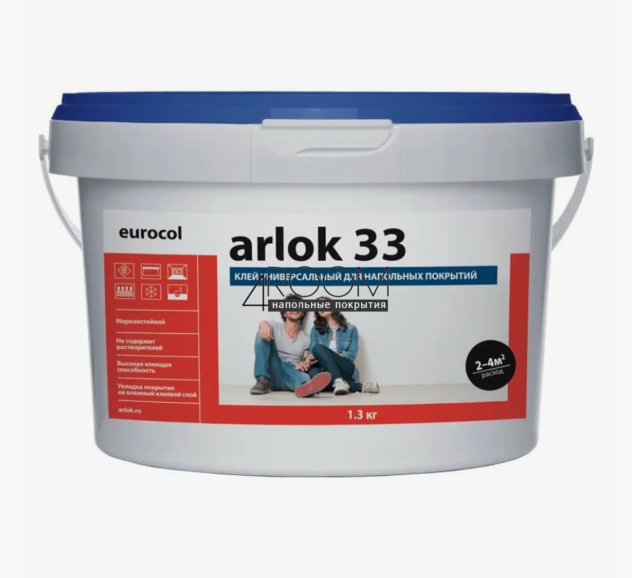 Водно-дисперсионный универсальный клей для напольных покрытий Arlok 33, Морозостойкий