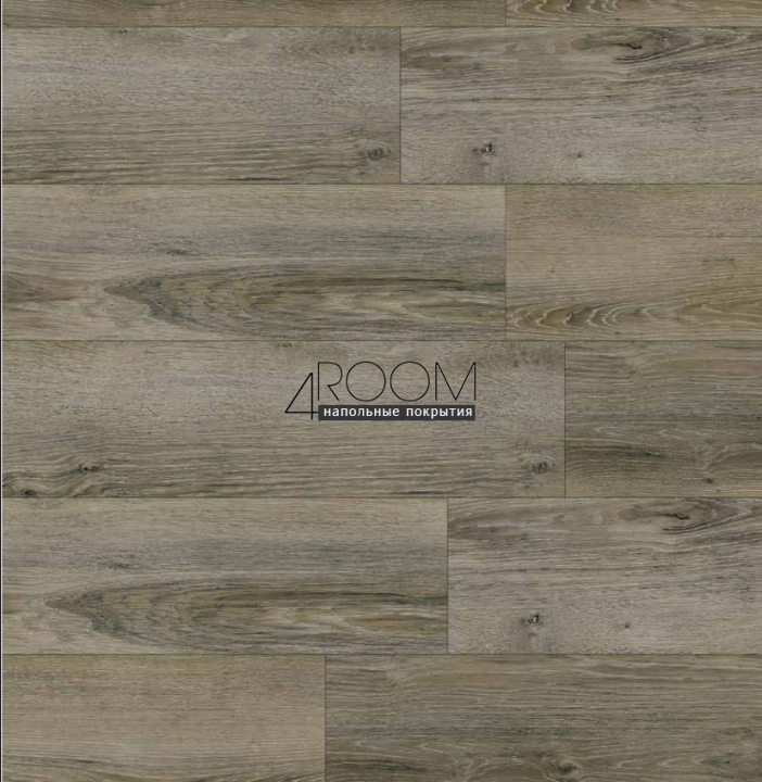 Замковая SPC каменно-полимерная плитка DEW Floor WOOD 4V, Кара ТС 6022-2, 43 класс, 1220х183х4мм/0,3 мм защитный слой