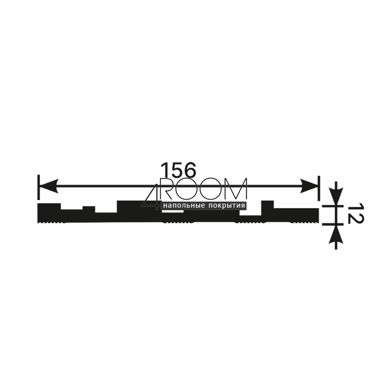 3D панель из дюрополимера под покраску, Cosca RP002, 156х8х2800мм