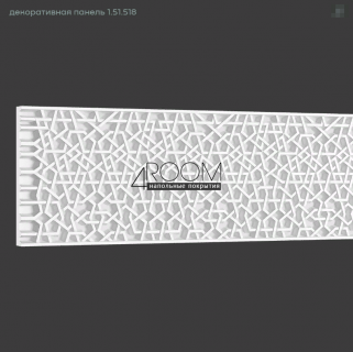 3D декоративная панель из полиуретана Европласт New Art Deco 1.51.518, 259х33х2040мм (под покраску)