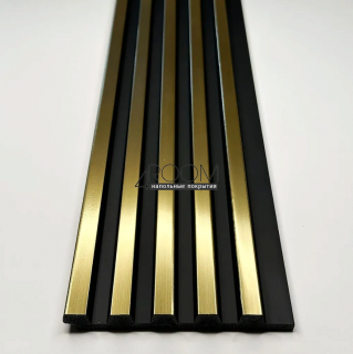 Стеновая 3D Панель Paolo Arte Konture, Kr208SP-3/2,7 "Золото", 122х12х2700мм
