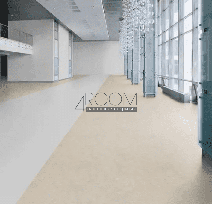 Натуральный линолеум FORBO MARMOLEUM Marbled Real 3136 concrete
