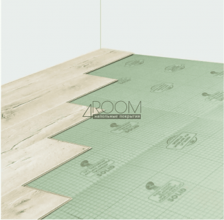 Подложка-гармошка для SPC, LVT, 1,5мм,  1050х500 мм, Зеленая/уп.10,5м2