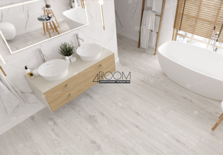 Кварц-виниловая, клеевая LVT плитка Alpine Floor ECO 5-1 Дуб Арктик, 1219х184х2мм