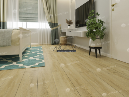 Кварц-виниловая, клеевая LVT плитка Alpine Floor ECO 5-32 Тисс, 1219х184х2мм