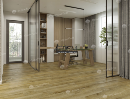 Кварц-виниловая, клеевая LVT плитка Alpine Floor ECO 5-34 Дуб Имперский, 1219х184х2мм