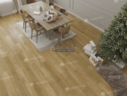 Кварц-виниловая, клеевая LVT плитка Alpine Floor ECO 5-35 Дуб Итальянский, 1219х184х2мм