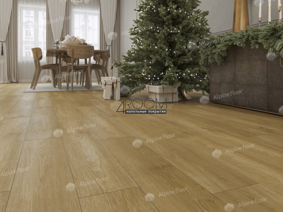 Кварц-виниловая, клеевая LVT плитка Alpine Floor ECO 5-35 Дуб Итальянский, 1219х184х2мм