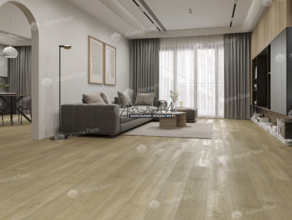 Кварц-виниловая, клеевая LVT плитка Alpine Floor ECO 5-36 Дуб Скандинавия, 1219х184х2мм