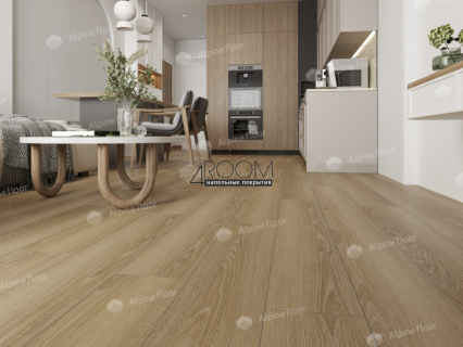 Кварц-виниловая, клеевая LVT плитка Alpine Floor ECO 5-38 Дуб Сантана, 1219х184х2мм