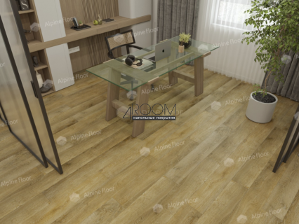 Кварц-виниловая, клеевая LVT плитка Alpine Floor ECO 3-34 Дуб Имперский, 1219х184х3мм