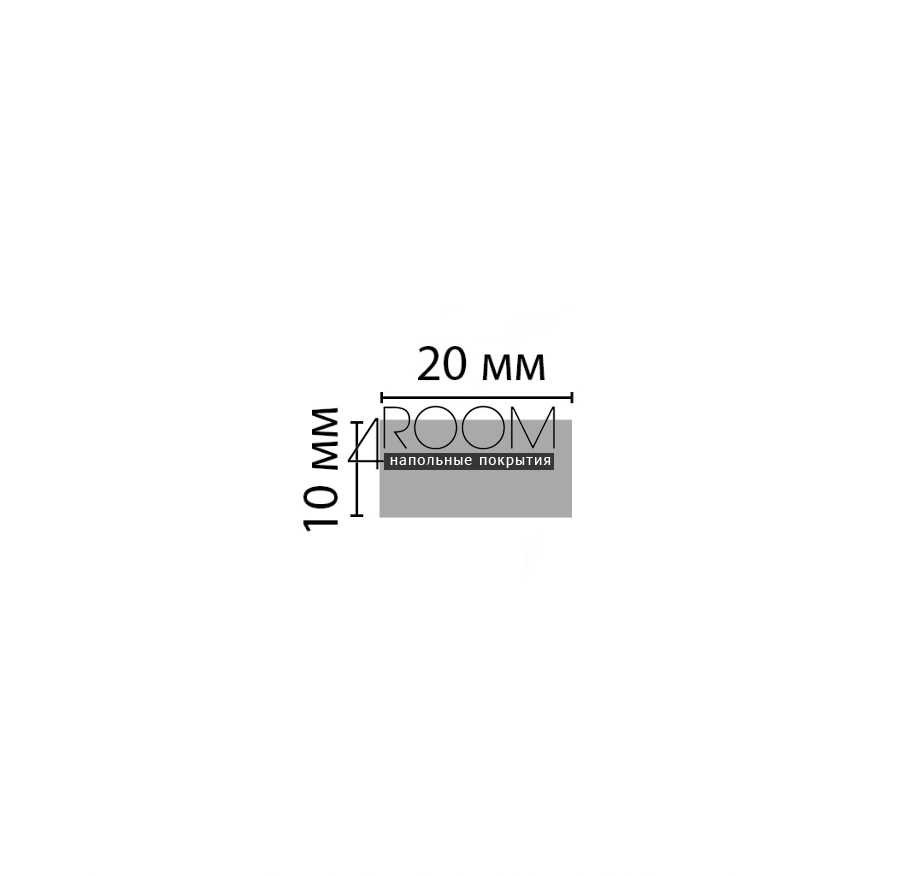 Цветная рейка из дюрополимера - молдинг Decomaster D047-81 Орех, (20*10*2900 мм)