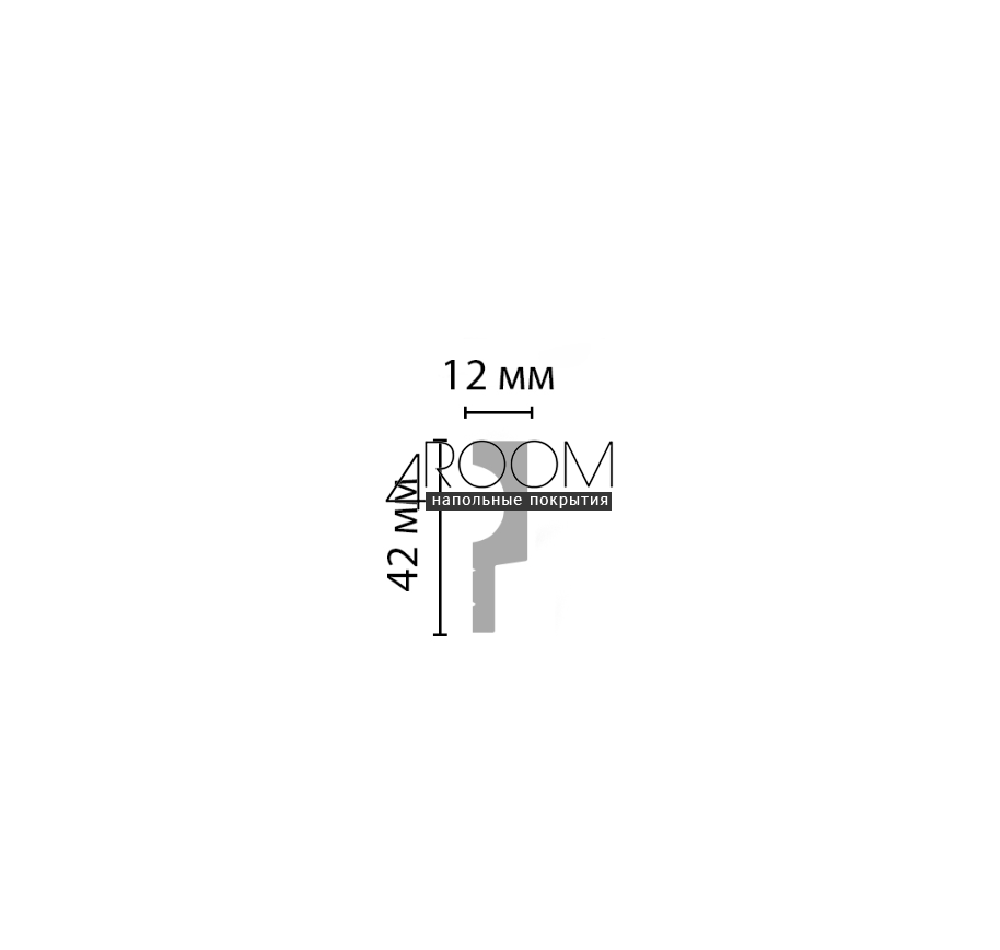 Завершающий молдинг к 3D панели D316,  DECOMASTER, D316-1-1070 Дуб Молочный, 42х12х2900мм