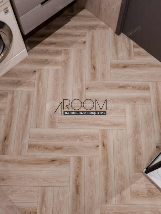 Кварц-виниловая, клеевая LVT плитка Norland, Lagom Parquet LVT Bratt 1034-05, 590х118х2мм/0,3мм, 34 класс