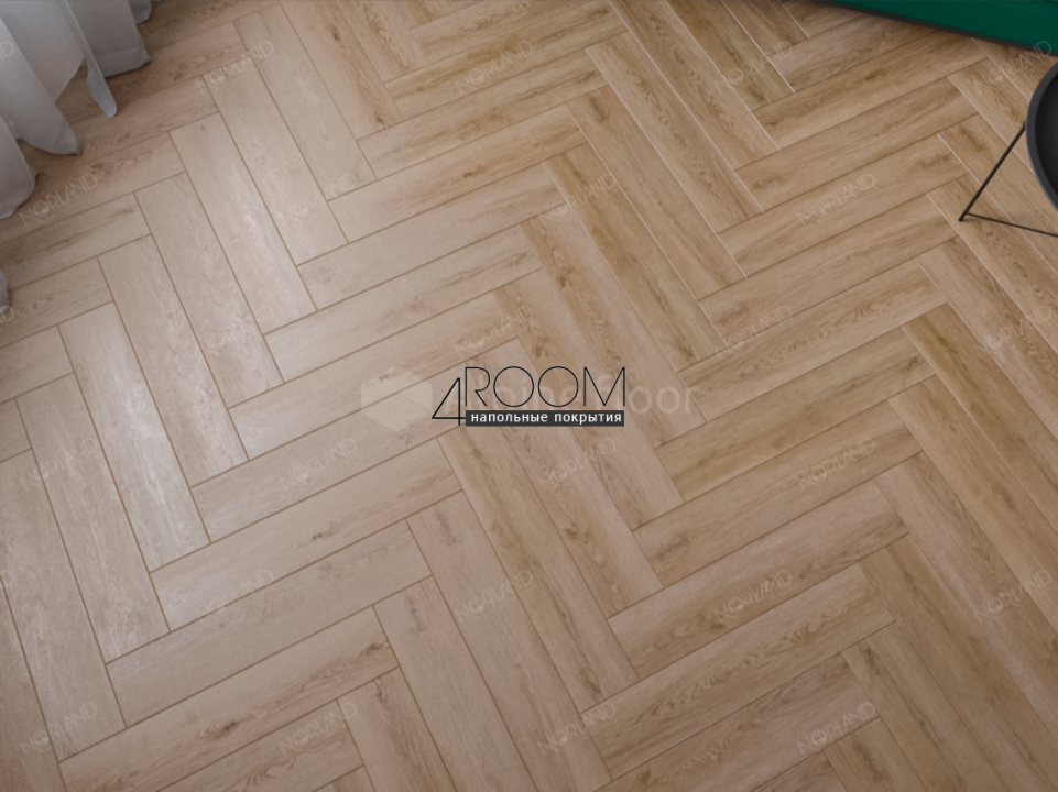 Кварц-виниловая, клеевая LVT плитка Norland, Lagom Parquet LVT Sot 1034-06, 590х118х2мм/0,3мм, 34 класс