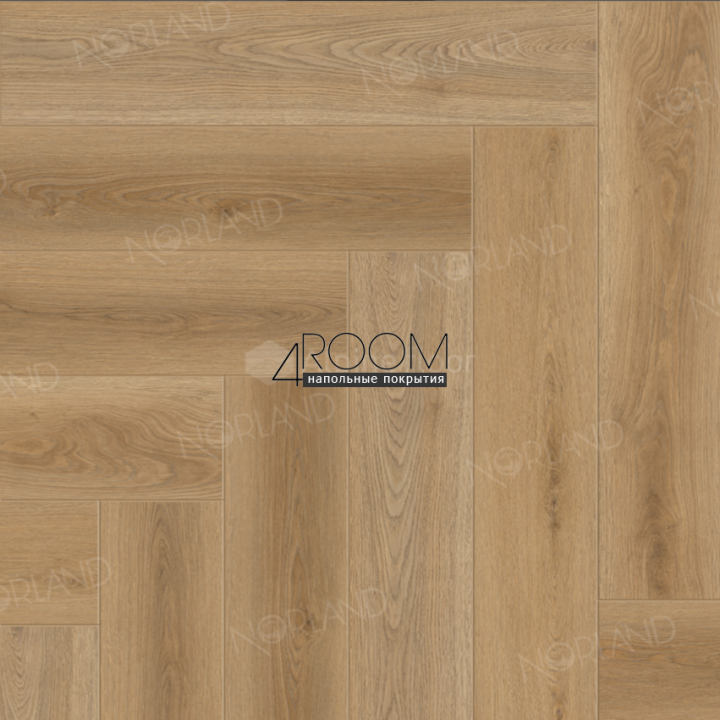 Кварц-виниловая, клеевая LVT плитка Norland, Lagom Parquet LVT Varig 1034-07, 590х118х2мм/0,3мм, 34 класс