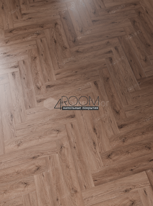 Кварц-виниловая, клеевая LVT плитка Norland, Lagom Parquet LVT Sterk 1034-09, 590х118х2мм/0,3мм, 34 класс