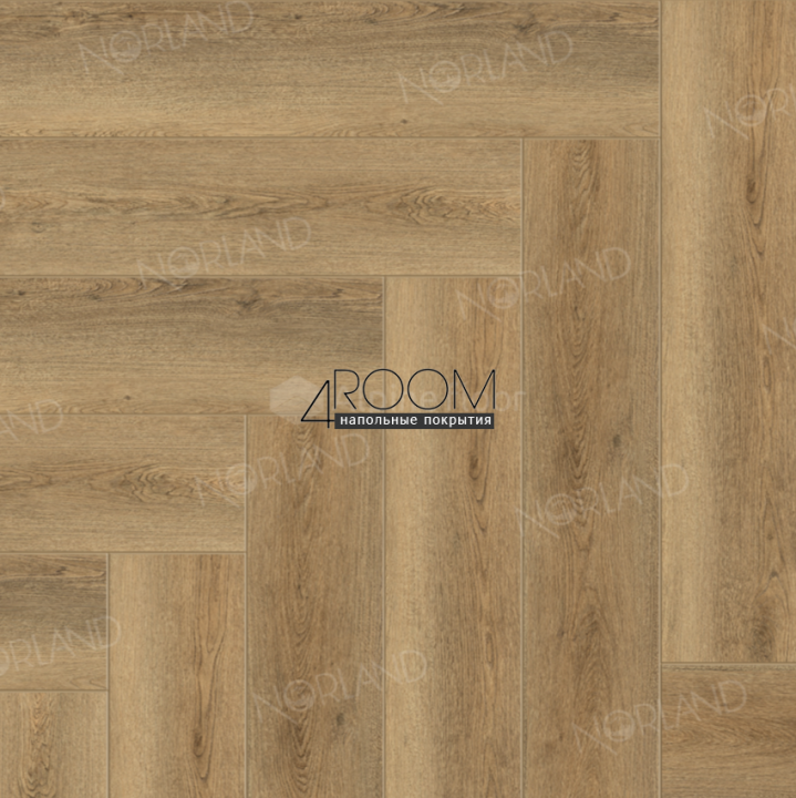 Кварц-виниловая, клеевая LVT плитка Norland, Lagom Parquet LVT Mot 1034-10, 590х118х2мм/0,3мм, 34 класс