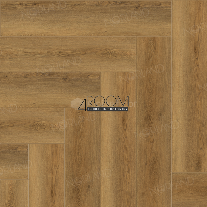 Кварц-виниловая, клеевая LVT плитка Norland, Lagom Parquet LVT Helig 1034-11, 590х118х2мм/0,3мм, 34 класс