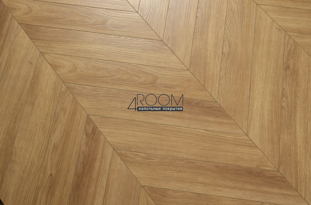 Ламинат Французская ёлочка Wood Style Chevron CH155 Дуб Халкон, 550х112х12мм, 34 класс