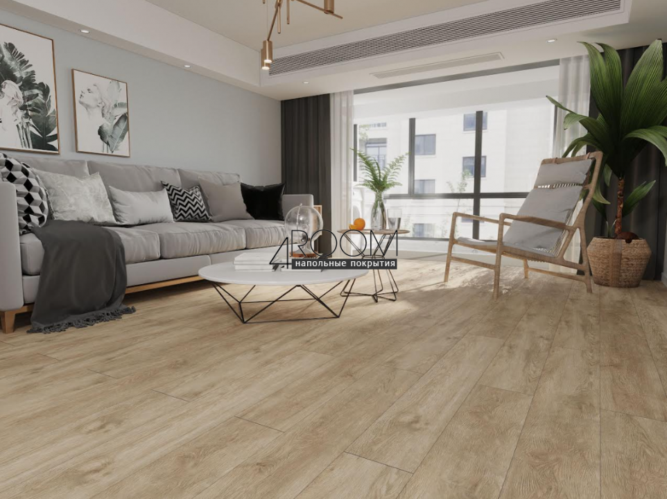Каменно-полимерная замковая SPC плитка LAMINEXT FINEST Дуб Прайм 1305, 1220х183мм, 4/0,3мм