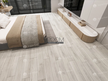 Каменно-полимерная замковая SPC плитка Alpine Floor Classic Light Ясень Серый ECO 134-55 MC, 1220х183мм, 3,5/0,3мм, 34 класс