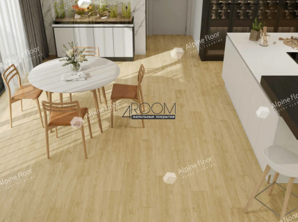 Каменно-полимерная замковая SPC плитка Alpine Floor Classic Дуб Ваниль Селект ECO 106-3 MC, 1220х183мм, 4/0,55мм, 43 класс