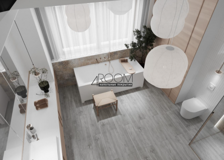 Каменно-полимерная замковая SPC плитка LAMINEXT FINEST Дуб Дуб Брейв 1303, 1220х183мм, 4/0,3мм