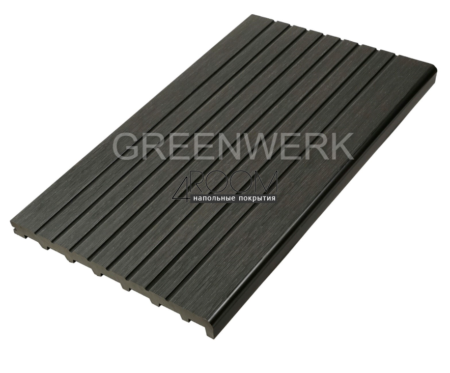 Ступень из ДПК Greenwerk Графит, 320х24мм