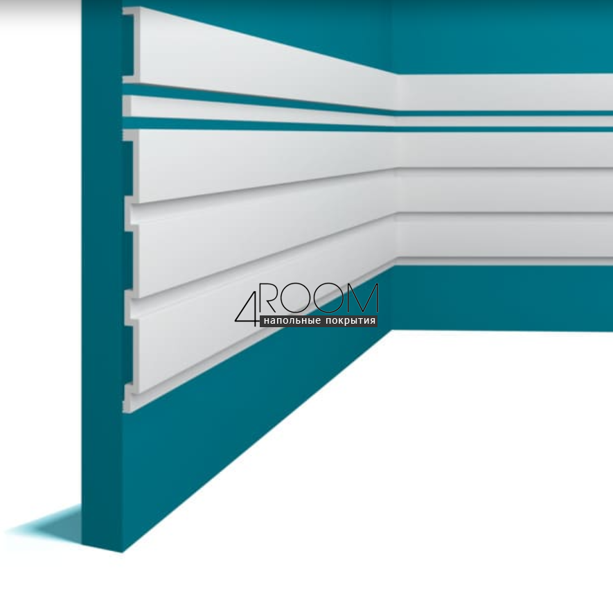 Рейка из дюрополимера под покраску - молдинг Perfect Plus P133-2800, 14х7х2800 мм