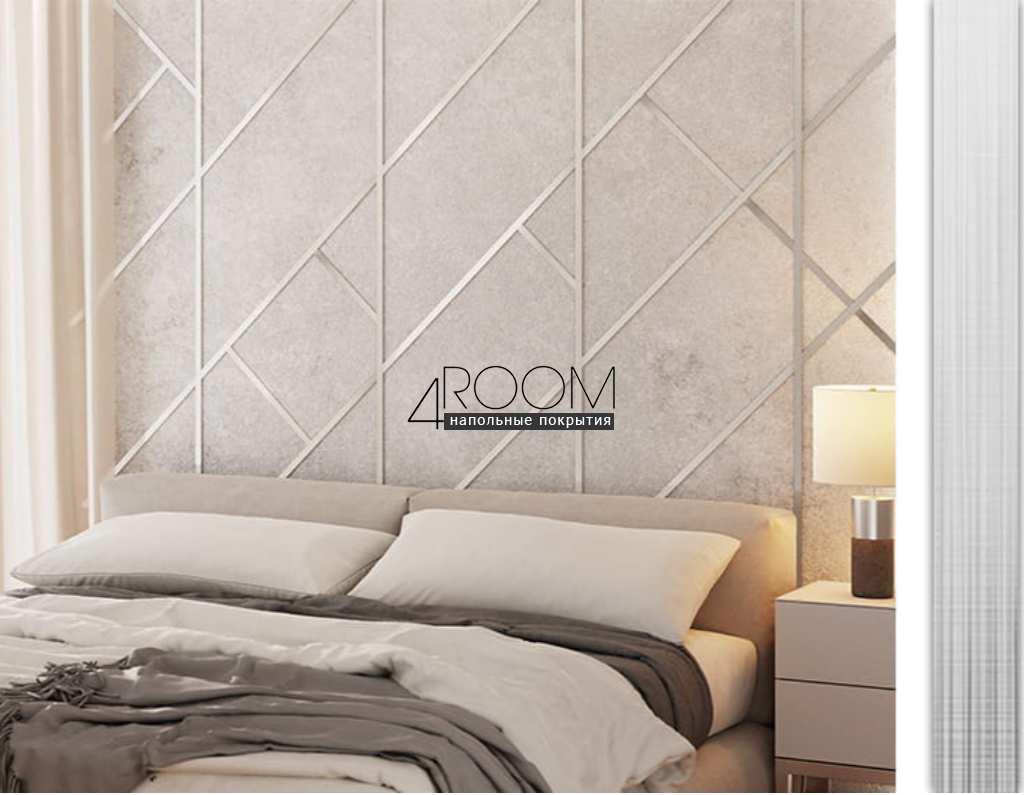 Полоса профиль из нержавеющей стали Kepler 15 ММ FB 15 Серебро сатинированное 15х0,8х3000 мм