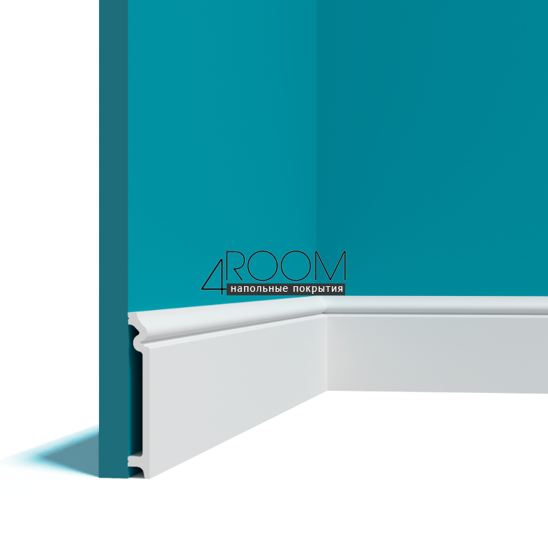 Плинтус из дюрополимера под покраску Perfect Plus P31, 138х20х2000мм