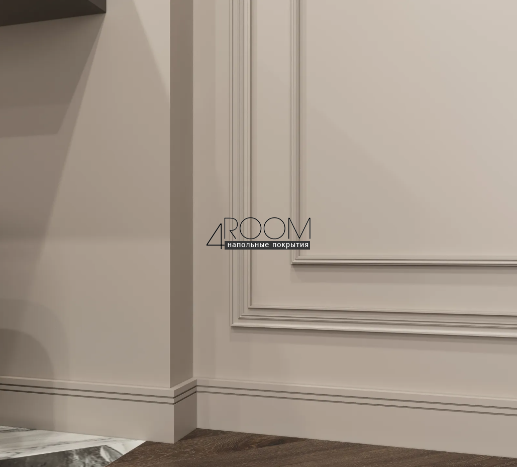 Плинтус из дюрополимера под покраску (под подсветку) Decor-Dizayn DD717, 80х16х2000мм