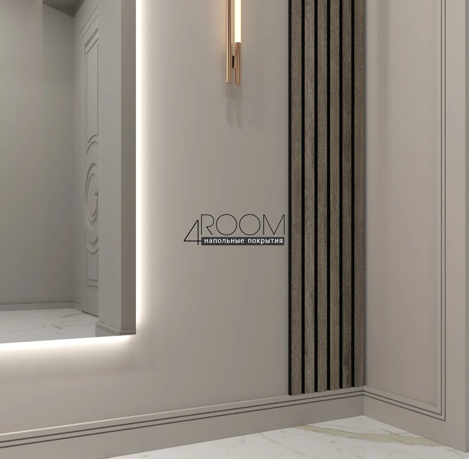 Плинтус из дюрополимера под покраску Decor-Dizayn DD719, 100х15х2000мм