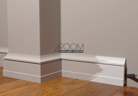 Плинтус из дюрополимера под покраску Decor-Dizayn DD711, 100х19х2000мм