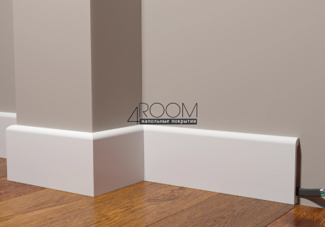 Плинтус из дюрополимера под покраску Decor-Dizayn DD707, 100х13х2000мм