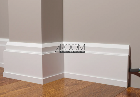 Плинтус из дюрополимера под покраску Decor-Dizayn DD702, 150х22х2000мм