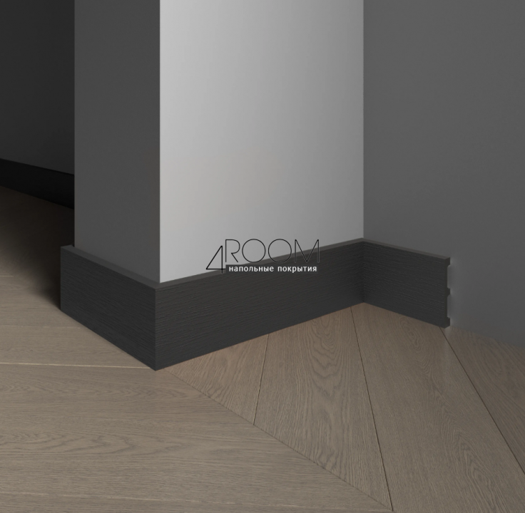 Цветной плинтус из дюрополимера Decor-Dizayn 708-100SH, 80х13х2400мм