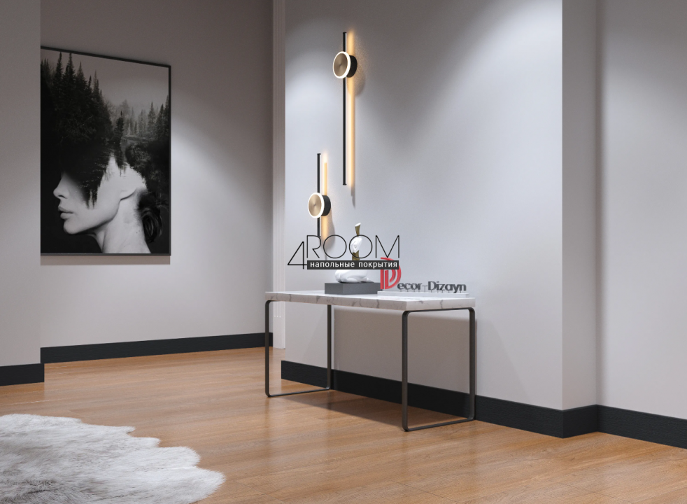Цветной плинтус из дюрополимера Decor-Dizayn 708-100SH, 80х13х2400мм
