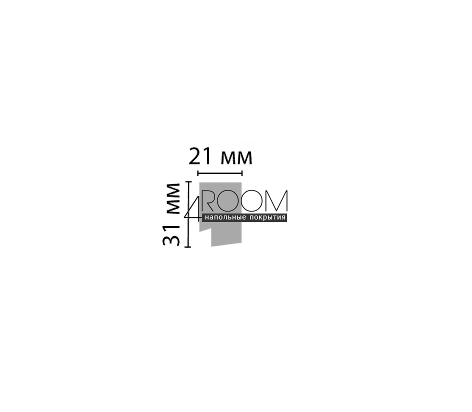 Завершающий молдинг к 3D панели  DECOMASTER, D405-82, 31х21х2900мм
