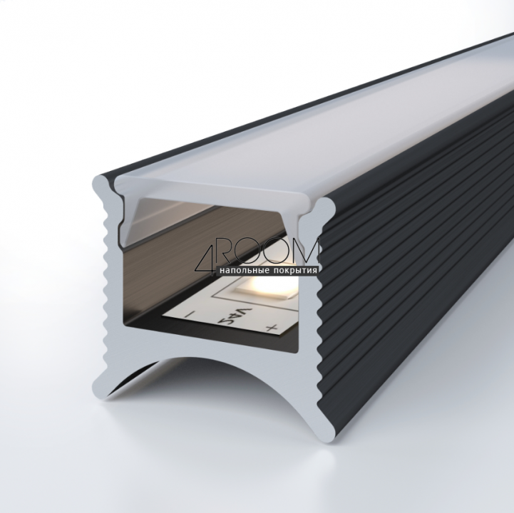 Рассеиватель LED жесткий Decaro DR11W, белый, 3000 мм