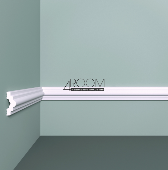 Рейка из дюрополимера под покраску - молдинг Bello Deco М3 30-12, 30х12х2000 мм