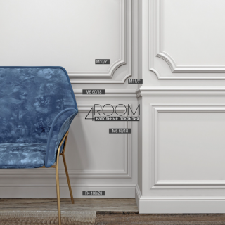 Рейка из дюрополимера под покраску - молдинг Bello Deco М6 20-9, 60х18х2000 мм