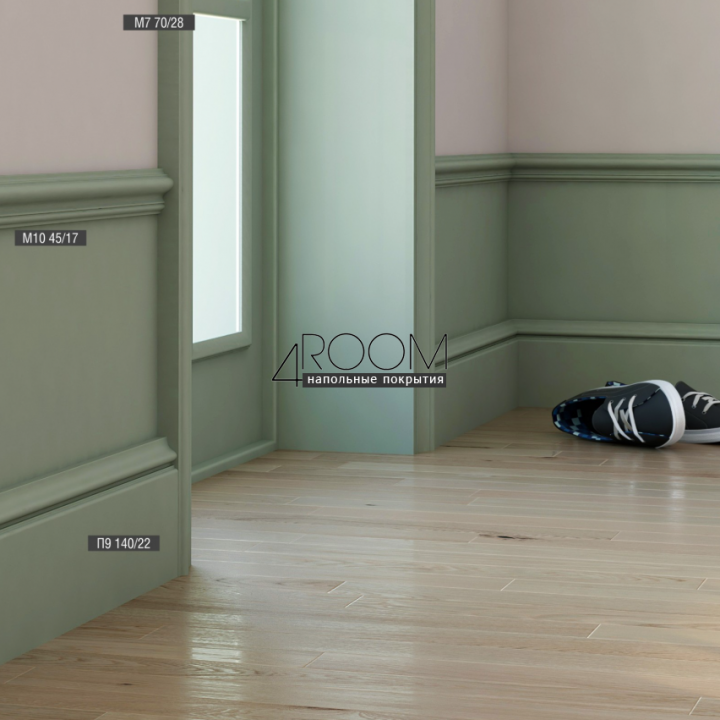 Молдинг из дюрополимера под покраску Bello Deco М7 70-28, 70х28х2000 мм