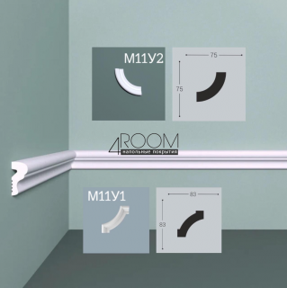 Молдинг из дюрополимера под покраску Bello Deco М11 25-12, 25х12х2000 мм