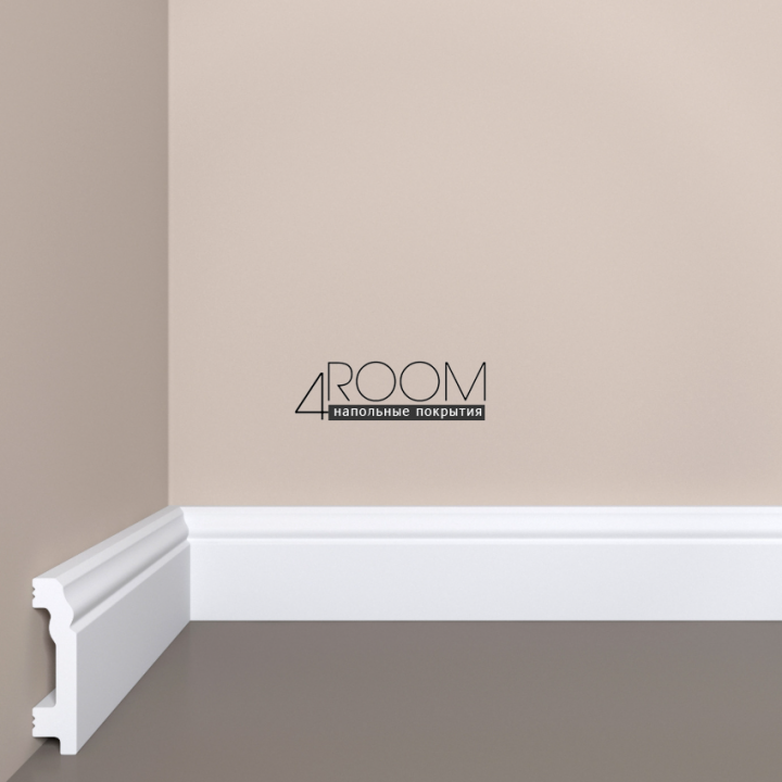Плинтус из дюрополимера под покраску Bello Deco П1 60-15, 60х15х2000мм