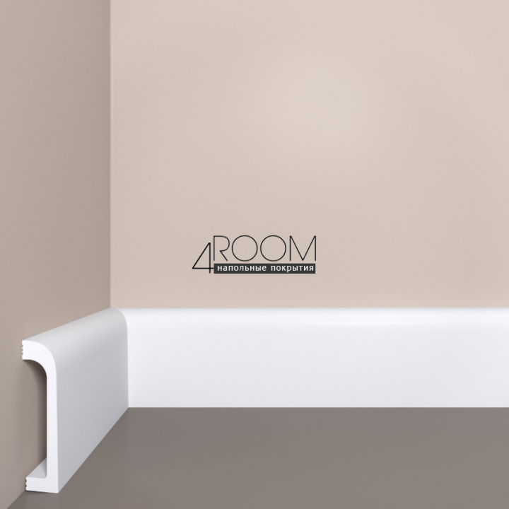 Плинтус из дюрополимера под покраску Bello Deco П16 80-19, 80х19х2000мм