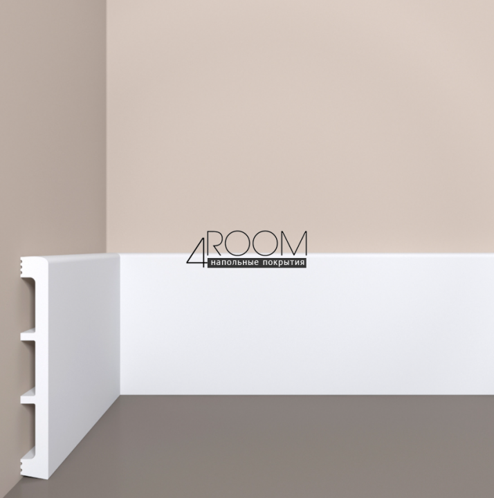 Плинтус из дюрополимера под покраску Bello Deco П28 120-15, 120х15х2000мм