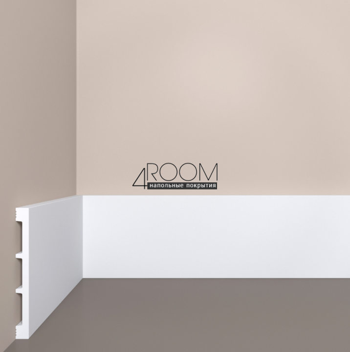 Плинтус из дюрополимера под покраску Bello Deco П20 100-10, 100х10х2000мм