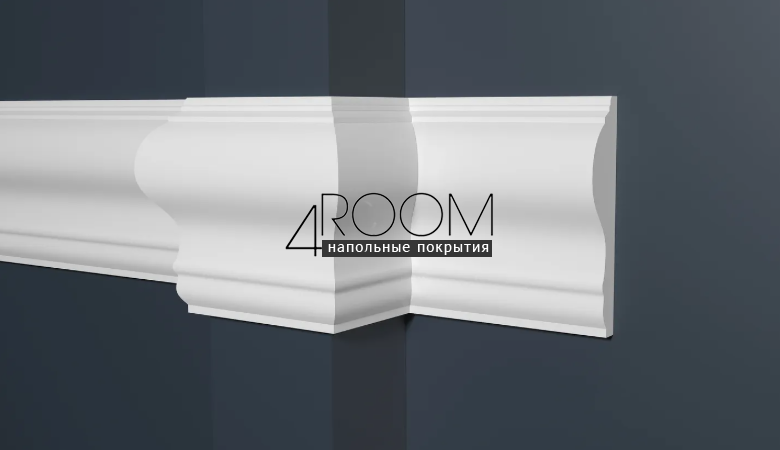 Молдинг из дюрополимера под покраску  Decor-Dizayn DD606, 19x82х2000 мм